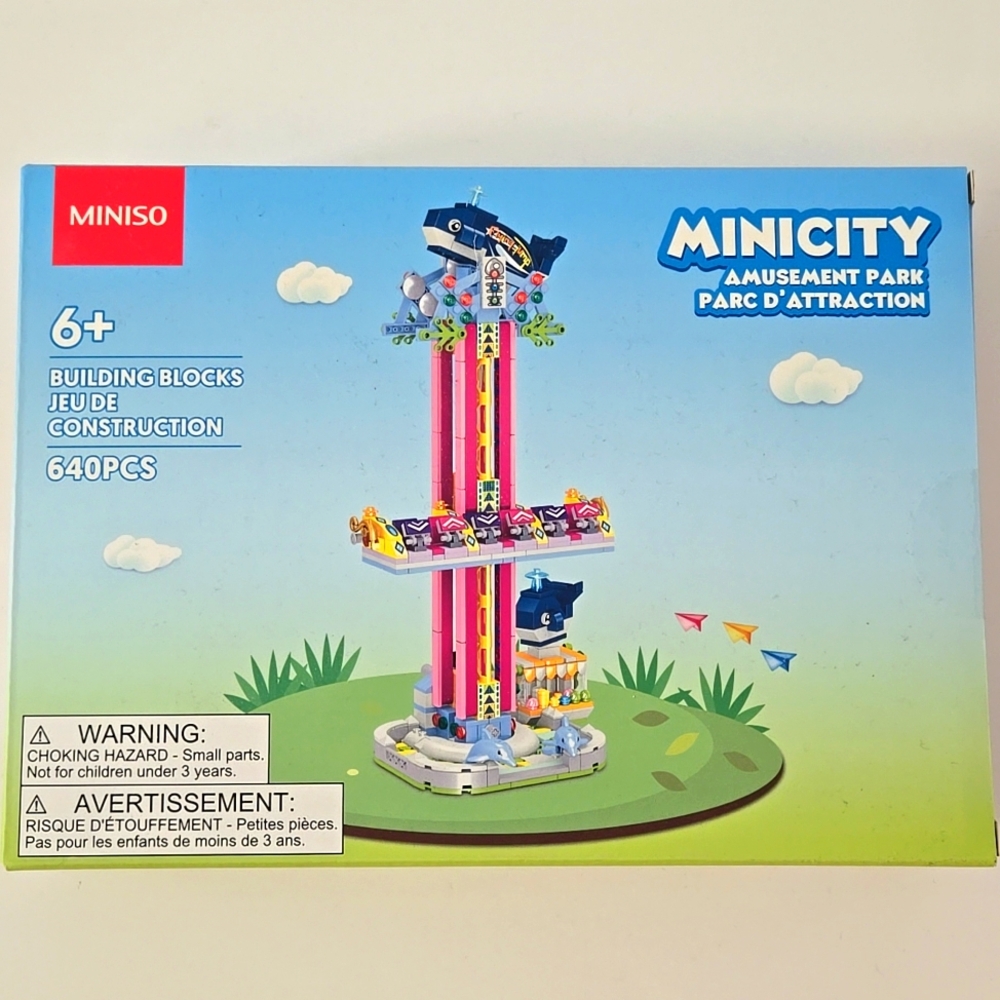 NEW minicity amusement park building block - TOWER RIDE
